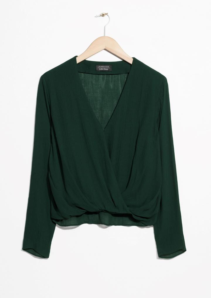 Other Stories Wrap-effect Blouse