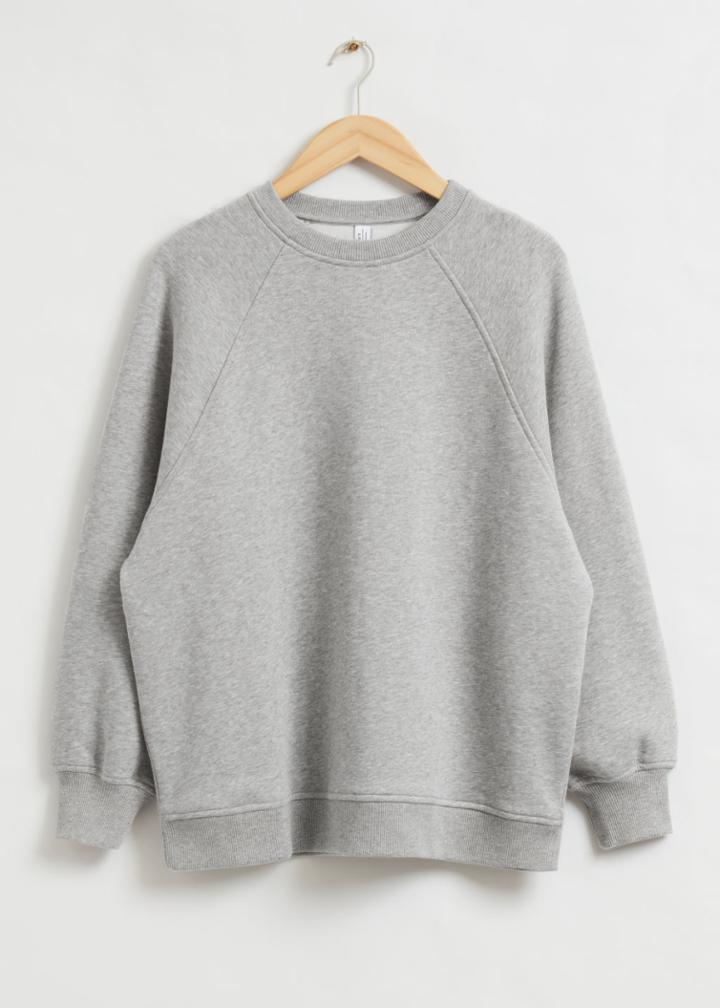 Other Stories Relaxed Voluminous Sweatshirt - Grey