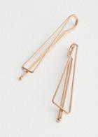 Other Stories Triangle Hairpin Two Pack - Gold
