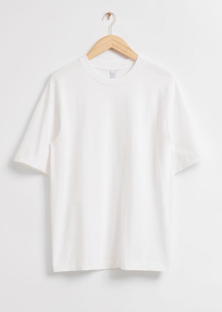Other Stories Oversized Cotton Jersey T-shirt - White