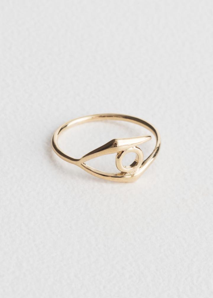 Other Stories Seeing Eye Ring - Gold