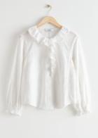 Other Stories Relaxed Ruffled Blouse - White