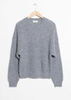 Other Stories Ribbed Sweater - Blue