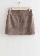 Other Stories Fitted Mini Skirt - Beige