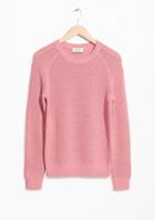 Other Stories Micro Honeycomb Knit Sweater