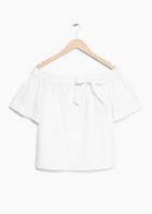 Other Stories Off-shoulder Top - White