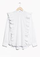 Other Stories Frills Button Down Blouse