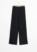 Other Stories Front Slit Flare Trousers