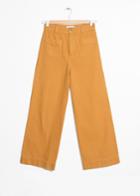 Other Stories High Waisted Twill Trousers - Yellow