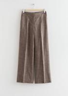 Other Stories Straight Tailored Trousers - Beige