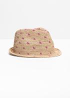 Other Stories Woven Straw Fedora - Purple