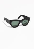 Other Stories Thick Cat Eye Acetate Sunnies