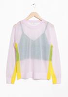 Other Stories Sheer Duo Layered Sweater