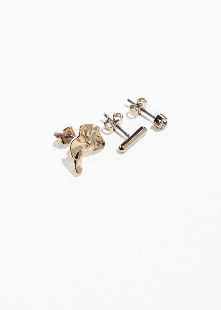 Other Stories Trio Stud Set - Gold