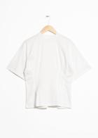 Other Stories Pleated T-shirt - White