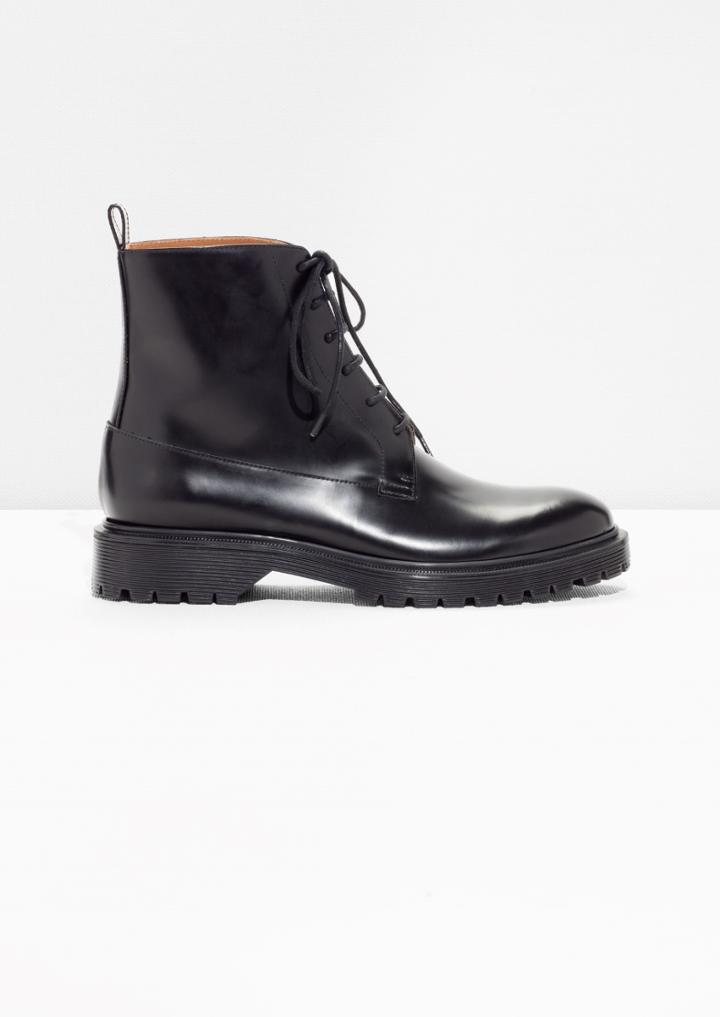 Other Stories Lace-up Leather Boots