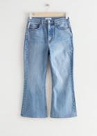 Other Stories Mood Cut Cropped Jeans - Blue
