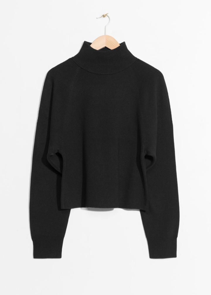 Other Stories Raglan Sleeve Sweater - Black