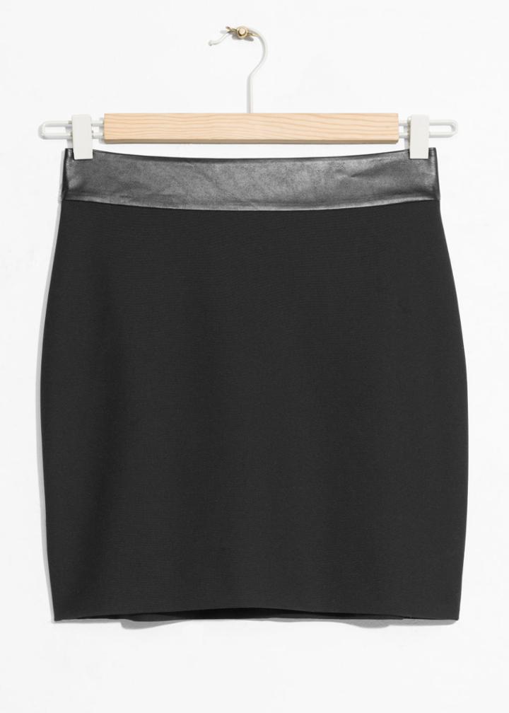 Other Stories Mini Skirt - Black