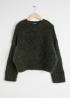 Other Stories Wool Blend Chunky Knit Sweater - Green