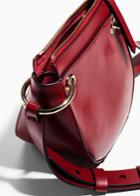 Other Stories Mini Leather Saddle Bag - Red