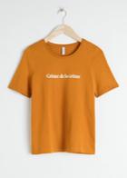 Other Stories Crme De La Crme Tee - Yellow