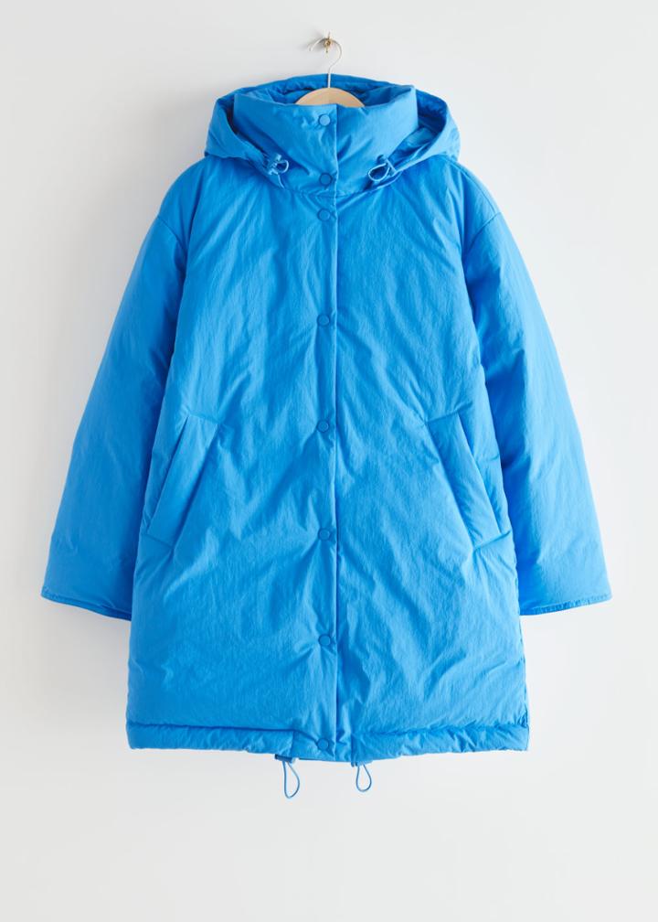 Other Stories Hooded Down Puffer Jacket - Blue