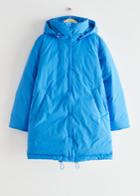 Other Stories Hooded Down Puffer Jacket - Blue