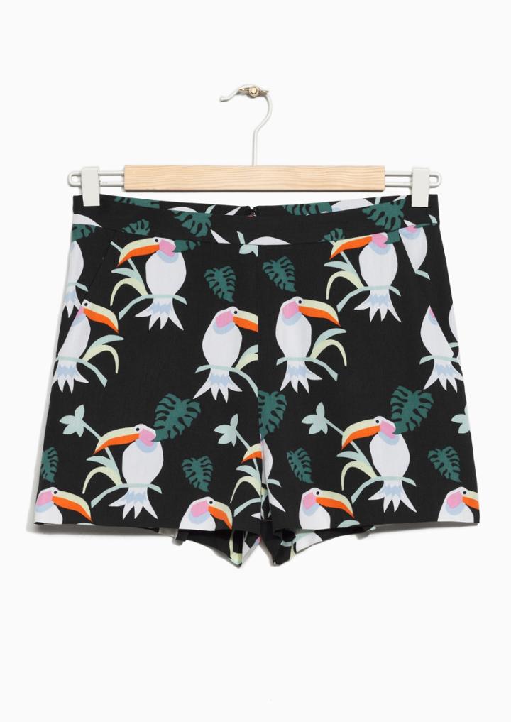 Other Stories Tropical Toucan Shorts