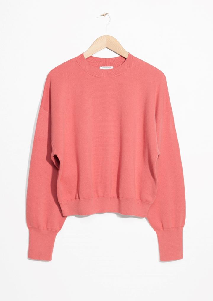 Other Stories Cropped Knit Sweater
