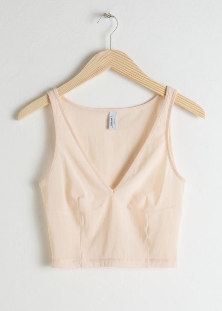 Other Stories Fitted Tank Top - Beige