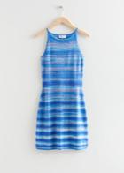 Other Stories Cut-out Back Mini Dress - Blue