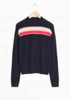 Other Stories Colour Block Merino Wool Sweater