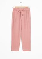 Other Stories Dressed Cupro Joggers - Orange