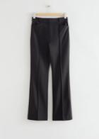 Other Stories Stretchy High Rise Trousers - Black