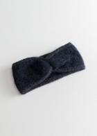 Other Stories Fluffy Twist Knot Headband - Blue
