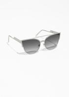 Other Stories Cat Eye Sunglasses - Silver