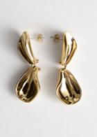 Other Stories Duo Curve Droplet Earrings - Gold