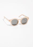 Other Stories Mirrored Round Frame Sunglasses