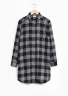 Other Stories Checked Flannel Shirt Dress
