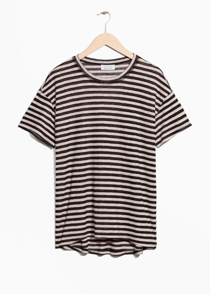 Other Stories Striped Shirt - Beige