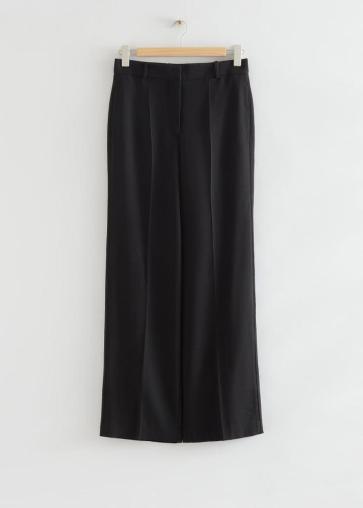 Other Stories Relaxed Tailored Trousers - Black