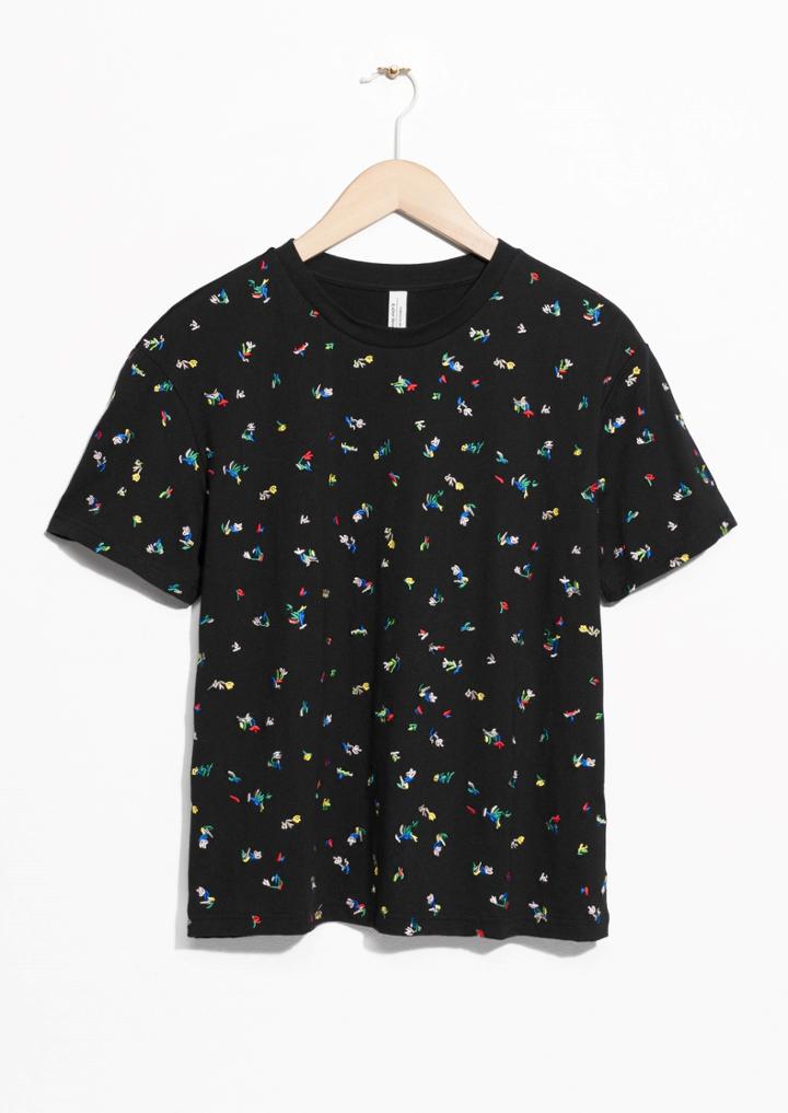 Other Stories Embroidered Crewneck T-shirt