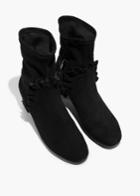 Other Stories Pull On Suede Boots - Black