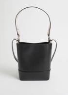 Other Stories Detailed Leather Bucket Bag - Black
