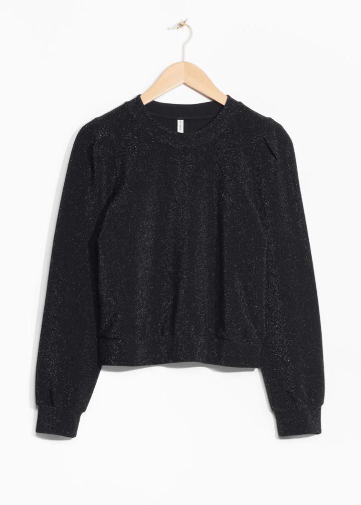 Other Stories Sparkly Sweater - Black