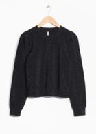 Other Stories Sparkly Sweater - Black