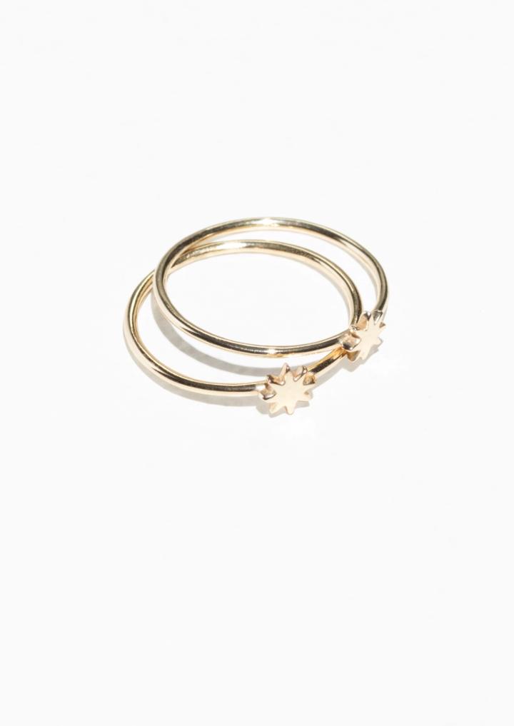 Other Stories Stacked Star Ring