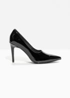 Other Stories Glossy Leather Pumps - Black