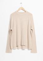 Other Stories Oversize Cashmere Sweater - Beige